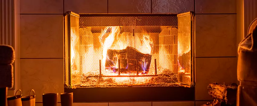 Mendota Hearth Landscape Fireplace Installation in Norwich, Connecticut