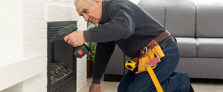 New Indoor Fireplace Installation in Norwich, Connecticut