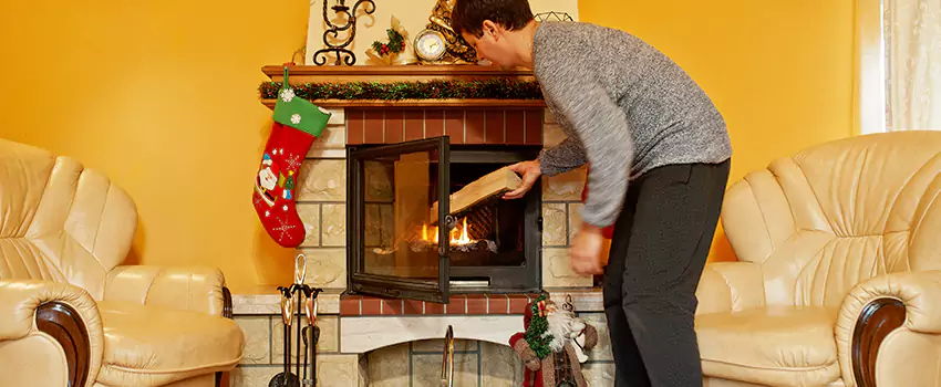 Rusted Metal Fireplace Restoration in Norwich, Connecticut
